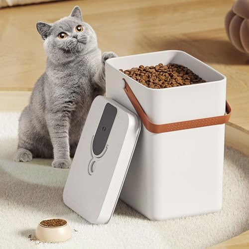 SUNGOOYUE Pet Food Storage Containers, Airtight Dog Cat Food Storage Container with Pump, for Kibble Rice Grain Cereal