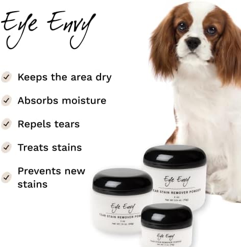 Eye Envy Tear Stain Remover Powder for Dogs and Cats, 2.5 oz
