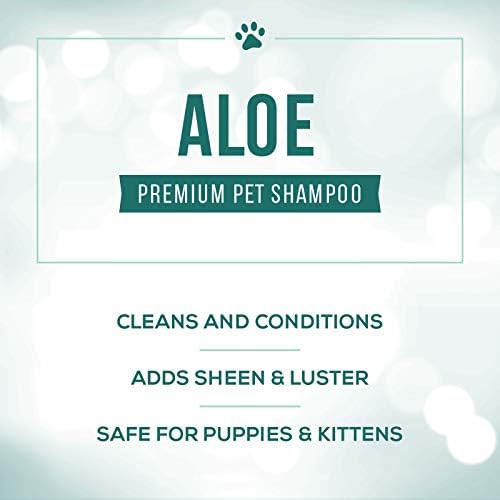 Nature's Specialties Aloe Premium Ultra Concentrated Dog Shampoo Conditioner for Pets, Makes up to 4 Gallons, Natural Choice for Professional Groomers, Herbal Aloe Infused Formula, Made in USA, 32 oz