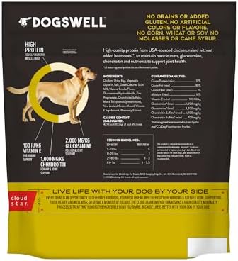 DOGSWELL Hip & Joint Grillers Dog Treats, Chicken, 24 oz. Pouch