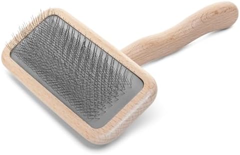 Chris Christensen Mark III Slicker Brush for Dogs, Medium, Stainless Steel, Brown