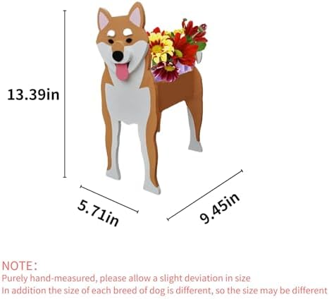 Shiba Inu Dog Planter Pots, Animal Shaped Flower Pot