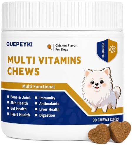 8-in-1 Dog Multivitamin Soft Chews, Chicken, 90 Ct