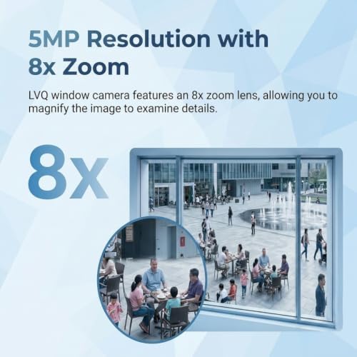 3K 5MP Window Camera for Home Security, 2.4G/5G WiFi Safe View Camera