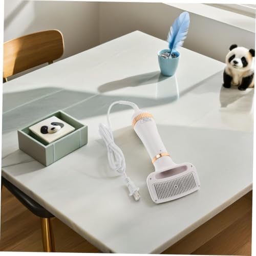 Zerodeko Pet Hair Dryer 2-in-1 for Dogs and Cats with Brush and Blow Function, Portable Abs Material, 300w Fast Drying Performance, Quiet Operation, Suitable for Home and Salon Use, US Plug