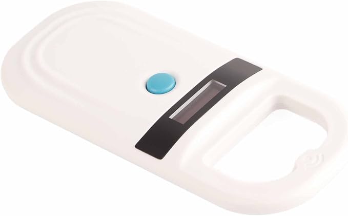 Microchip Reader, Pet Microchip Scanner with 0.91 Inch High Brightness OLED Display, Universal Handheld Animal Chip Reader, Pet ID Microchip Scanner, for Animal Tracking
