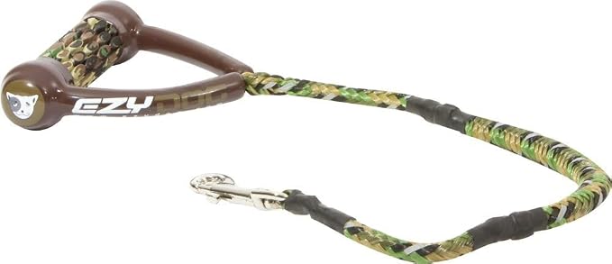 EzyDog Cujo, Short Shock Absorbing Bungee Dog Leash - 25", Green Camo | 6 Inches of Stretch, Short Leash Gives More Control Over Heavy Pullers, Pyramid Pull System, Comfortable Handle