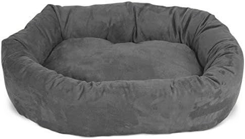 Majestic Pet Villa 32 Inch Shredded Memory Foam Dog Bed for Medium Sized Dog 32x23x7 Inch–Orthopedic Pet Bed - Washable Medium Puppy Mat with Head Support-Orange