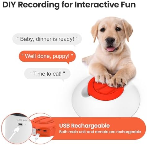 Potaroma Dog Puzzle Feeder Toy, 280ml, White