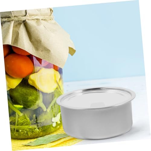 SHOWERORO 6pcs Pet Food Tins Easy Open Dessert Cans for Cat Dog Food Storage, 6-Pack, Aluminium, Silver