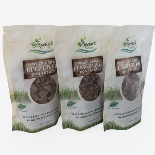 Freeze-Dried Liver Dog Treats | Single Ingredient | Made in USA (Lamb)