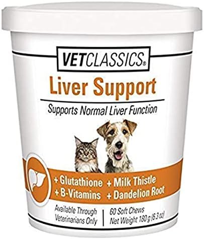 Vet Classics Liver Support Pet Health Supplement for Dogs & Cats - 60 Ct