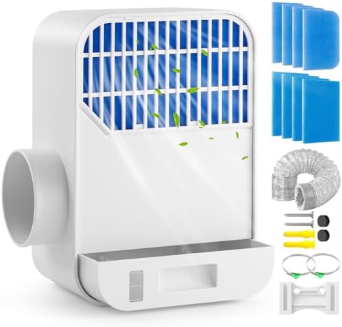 Indoor Dryer Vent Kit for Electric Dryer, 3-in-1 Dryer Vent Box