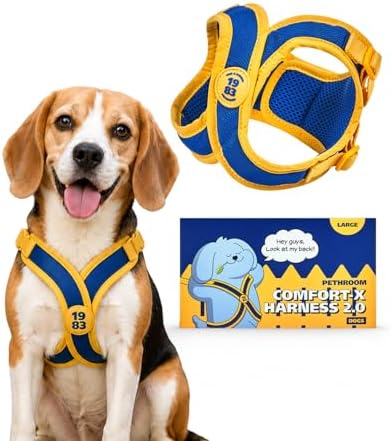 PETHROOM Comfort-X Dog Harness 2.0, Step-in Soft Lightweight Vest (Large)