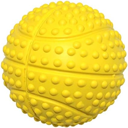 Dog Squeaky Toys and Non-Toxic Rubber Play Balls for Interactive Training and Chewing (5.5cm/2.16in Pack of 4)
