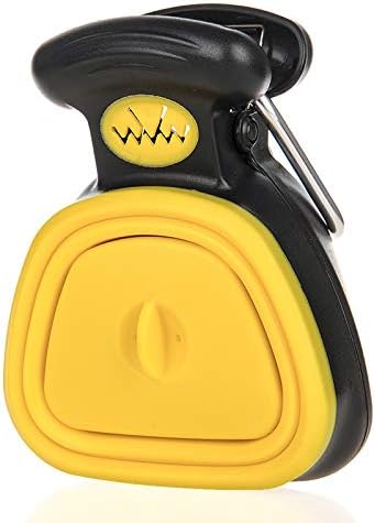 Dog Pet Travel Foldable Pooper Scooper With 1 Roll Decomposable bags Poop Scoop Clean Pick Up Excreta Cleaner Epacket Shipping (L, Yellow)
