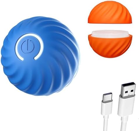 Smart Interactive Dog Toys Ball,Replaceable, Rechargeable,Motion Activated Automatic Rolling Ball Toys for Small/Medium Dog and Puppy Cat,Fun Gift for Boredom