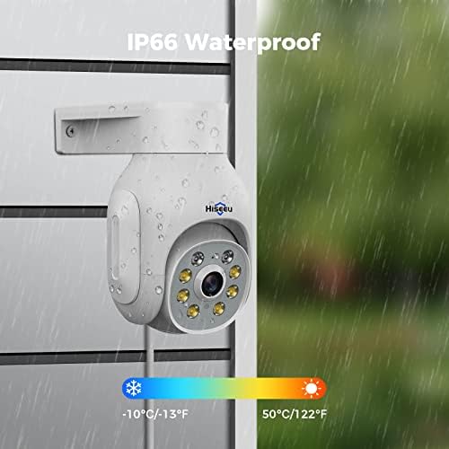 Hiseeu Security Camera Wireless Outdoor, 3MP 24/7 Recording Outdoor Camera
