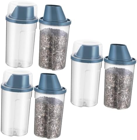 3sets Dog Food Holder Storage 1000ml Airtight Pet Food Containers Easy Refill and Dispensing, 2-Pack, 1000ml, Bluex3pcs