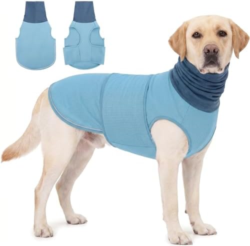 KOESON Reflective & Soft Dog Anxiety Vest with Ear Wraps for Thunderstorm
