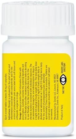 Rimadyl (carprofen) for Dogs, 25 mg, 30 Chewable Tablets
