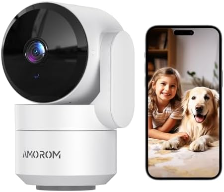 AMOROM Home Camera, Baby/Elderly/Dog/Cat Camera