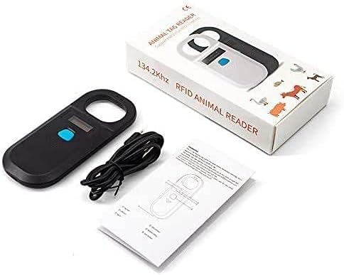 Pet Microchip Scanner, 15 Digit Pet Chip Scanner, Rechargeable(190A) | Support EMID FDX-B (ISO11784/11785) 134.2kHz/125kHz, Portable, Fast Scan, RFID Microchip Scanner for Animal/Pet/Pig/Dog/Cat
