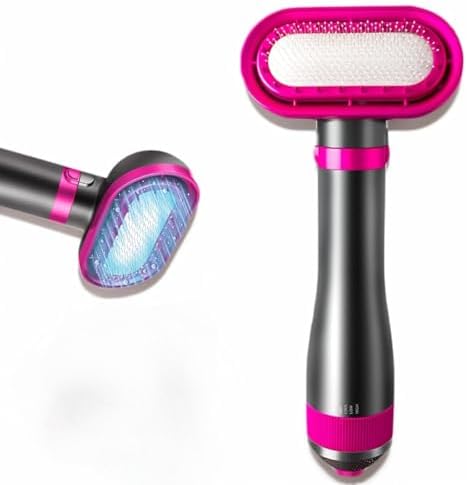 2-in-1 Dog Grooming Dryer with Brush & Overheat Protection, 3 Speed/Temp Pet Hair Dryer for Salon & Home Use