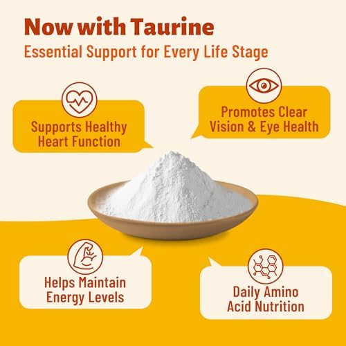 Dog Heart Health Supplements with Taurine for Dogs, 7.76 oz | With CoQ10, L-Carnitine, Fish Oil, Vitamins - Supports Cardio & Cardiovascular Health, Antioxidant Support