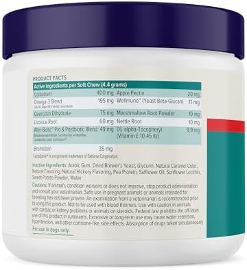 Vetnique Dermabliss Advanced Strength Dog Allergy Chews, Anti-Itch 60ct