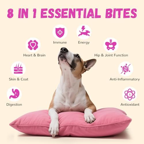 Furrolika 60 Ct. Multivitamin Soft Chews, USA Made, Joint & Immune Support | Beef Flavor, 8-IN-1 Support, Hip & Joint Care, Digestive & Immune Support, Skin & Coat Health, Heart & Brain Function