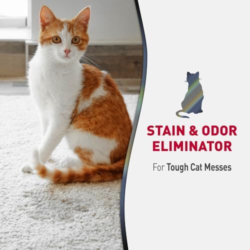 Nature’s Miracle Advanced Cat Stain & Odor Eliminator, Severe Mess, 1 gal