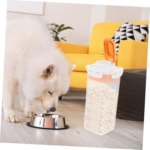 YARNOW Pet Food Storage Container Airtight Dog Snack Bin for Freshness Compact Design for Dog Treats and Pet Items and Lightweight for Kitchen Organization