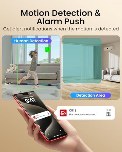 ZOSI 2K Indoor Pan/Tilt Security Camera, 2 Pack 2.4G/5G Dual-Band WiFi Smart Home Cam, 360 Degree Baby Pet Monitor with Phone App,Human Detection,2 Way Audio,Cloud & Memory Card Storage, Plug-in
