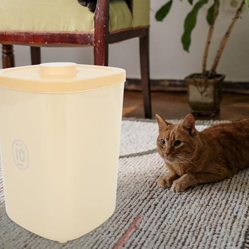 Hemoton Large Capacity Airtight Vacuum Sealed Pet Food Storage Container with Lid Sturdy Food Storage Bin Moisture-proof Grain Keeper for Home Use