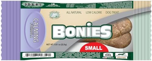 Bonies Natural Hip & Joint Formula Small-Sized Single Bone, Glucosamine & Omega Fatty Acids, Fresh Breath, Clean Teeth, Low Calories, Chicken Flavor, Small Dog, 1 Bone