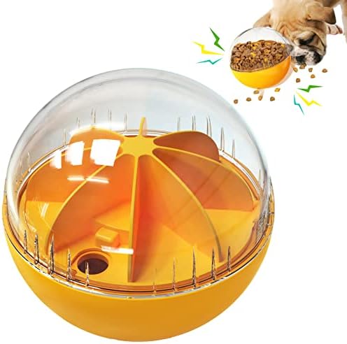 Dog Treat Ball, Interactive Squeaky Mental Stimulation Toys, Slow Feeder Puzzle Toys for Medium/Large Dog Breeds