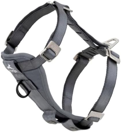 Kurgo Enhanced Strength Tru-Fit Smart Harness, Charcoal, Small