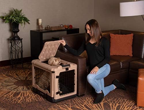 Pet Gear The Other Door 4 Door Steel Crate for Dogs/Cats, 27", Beige