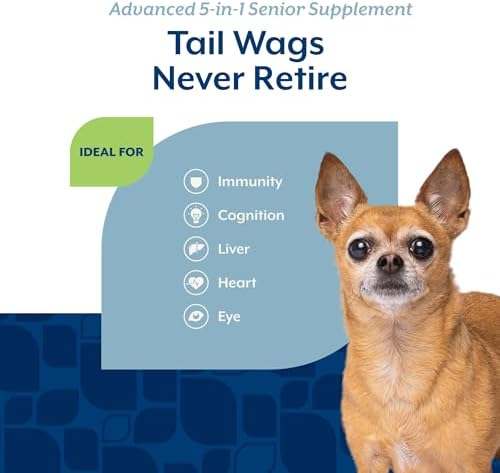 NaturVet Senior Advanced 5-in-1 Support Dog Supplement - 120 Ct