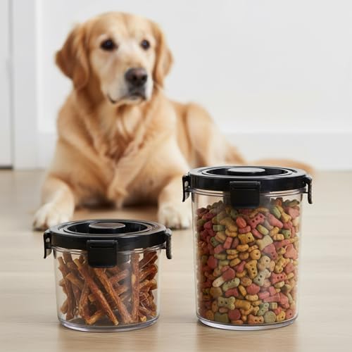 Dog Treat Container, Small, Clear, Rotundity