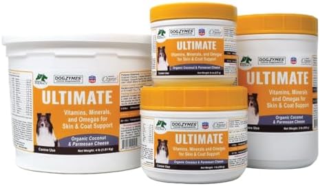 Dogzymes Ultimate Skin and Coat with Algal Oil and Organic Coconut (8 Ounce)