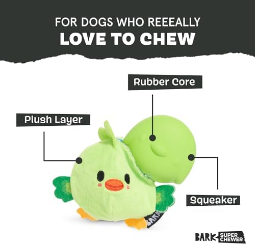 BarkBox Piper Parrot Dog Toy - for Small Dogs | Perfect for Flipping Fun and Tearable Outer Layer with Bonus Toy Inside for Extra Playtime Excitement