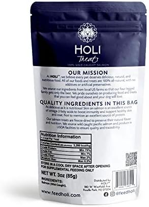 HOLI Freeze-Dried Wild Caught Salmon Dog Treats