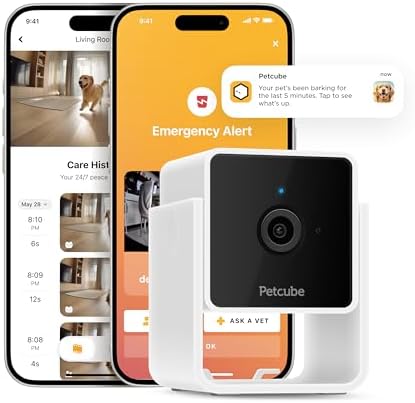 Petcube Cam – Indoor Wi-Fi Home Security Camera with App, 1080p HD