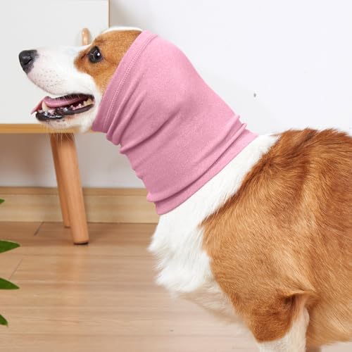 Nanaki Dog Calming Hoodie Dog Hematoma Ear Wraps for Dogs-Ear Protection | Dog Fireworks Ear Muffs Dog Head Warp Anxiety Relief,Dog Head Cover for Grooming and Force Drying Dog Ear Protector for Noise