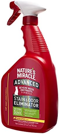Nature’s Miracle Advanced Cat Stain & Odor Eliminator, Severe Mess, 32 oz