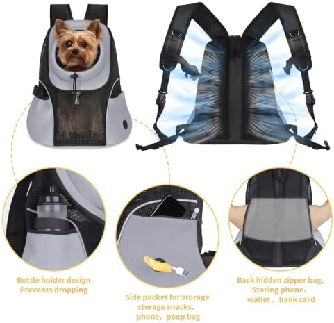 WOYYHO Pet Dog Carrier Backpack, Ventilated Mesh