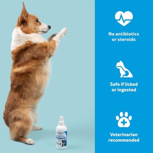 Vetericyn Plus Dog Wound Care Spray | Healing Aid and Skin Repair, Clean Wounds, Relieve Dog Skin Allergies, Safe for All Animals. 3 Ounces (Pack of 2)