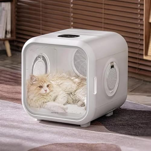 Fully Automatic Pet Cat Hair Drying Box,Constant Temperature Cat Hair Dryer Dog Hair Dryer,Fast Drying Transparent Window Over Temperature Protection
